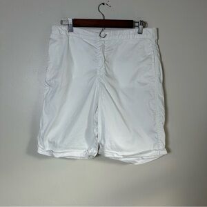 Sezane Ecru Crisp White Shorts